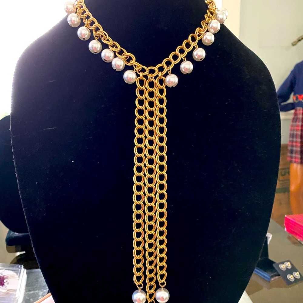 Stunning pearl and gold choker